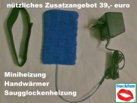 Elekt. Miniheizung, Saugglockenheizung, Handwärmer, Penishüllenheizung, Dildowärmer, Hodenwärmer